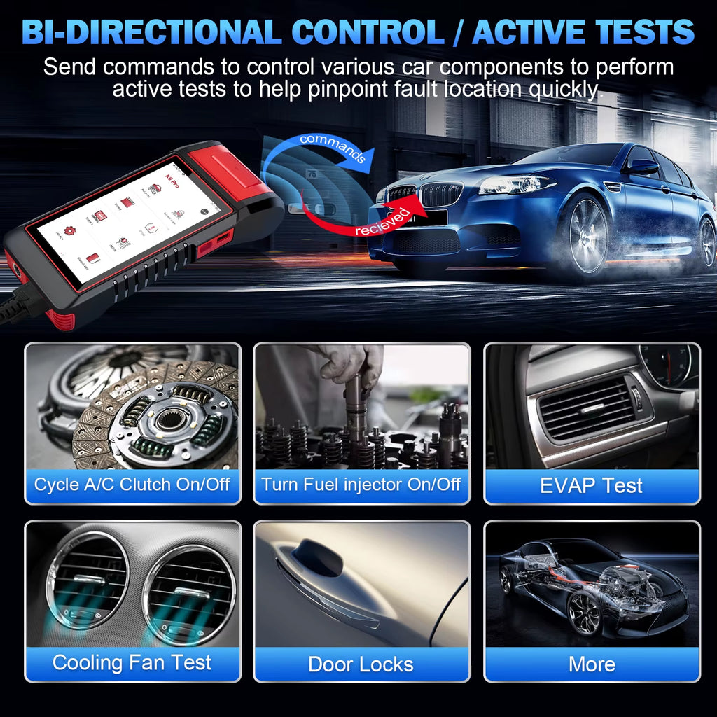 K6 PRO Comprehensive Automotive OBD2 Scanner with Integrated Printer and Two Years Complimentary Service
