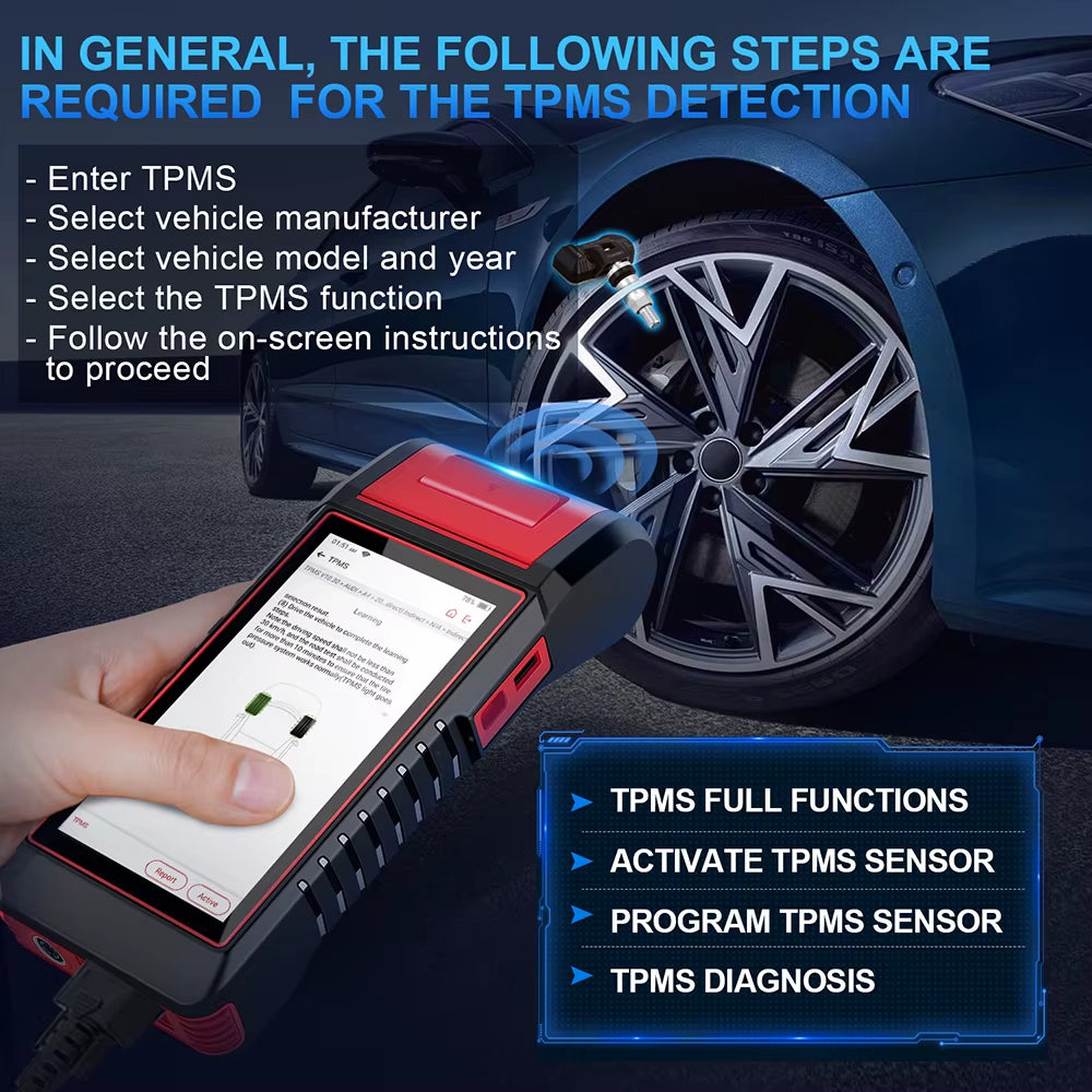 K6 PRO Comprehensive Automotive OBD2 Scanner with Integrated Printer and Two Years Complimentary Service
