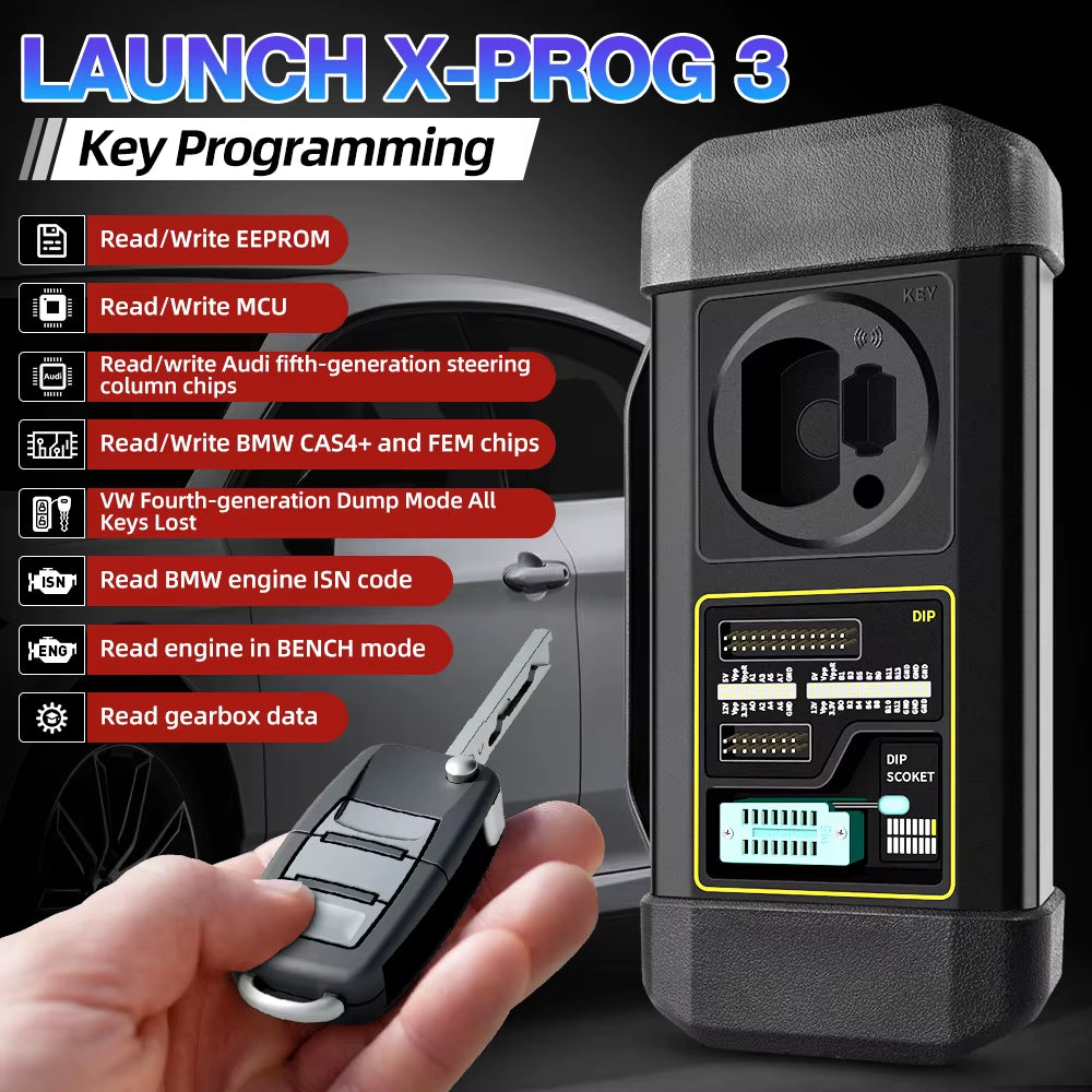 LAUNCH X431 X-PROG 3 Car Key Programmer and Immobilizer for Smart Keys and Remote Tools - USA and EU Warehouse Availability